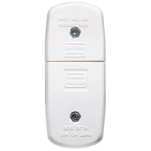 Luceco Connector Flexible 3 Pin Through 13A Nylon White