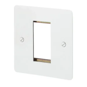 MK Electric Front Plate 1 Module Euro 25X50mm White