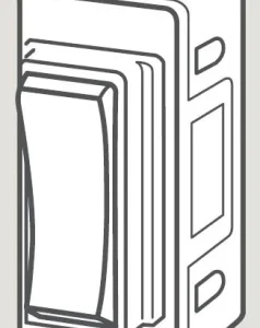 Wandsworth Switch Interior 2 Way&Off Rocker 6A White Retract To Centre