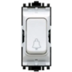 MK Electric Grid Switch 2 Way SP Bell Push 10A Black