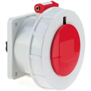 CEENorm Socket Panel 3P+N+E IP67 32A 415V Red