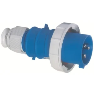 CEENorm Plug Cable-Gland 2P+E IP67 32A 240V Blue Quick Connect