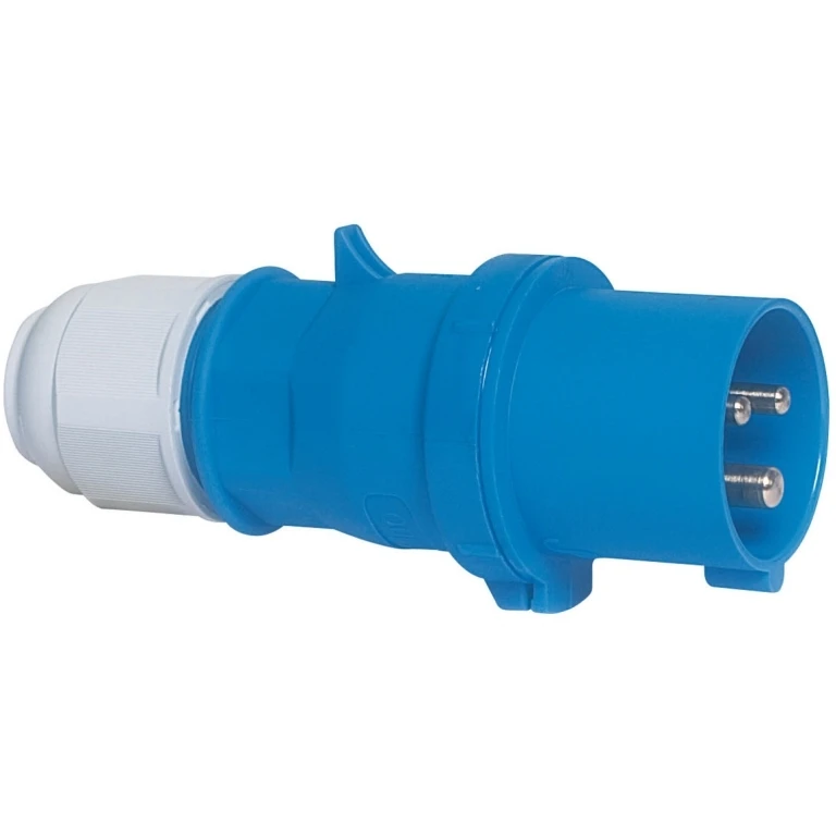 CEENorm Plug Cable Gland 2P+E IP44 16A 240V Blue - Image 2