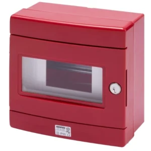 Gewiss Enclosure Watertight Emergency Rail 120X120X50mm Red