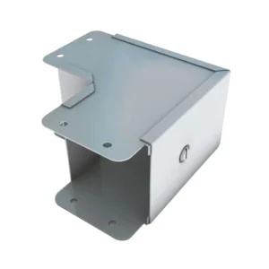 Unitrunk 90° Outside Lid Sharp Elbow 1-Compartment Steel Pre-Galvanised 100 x 100mm