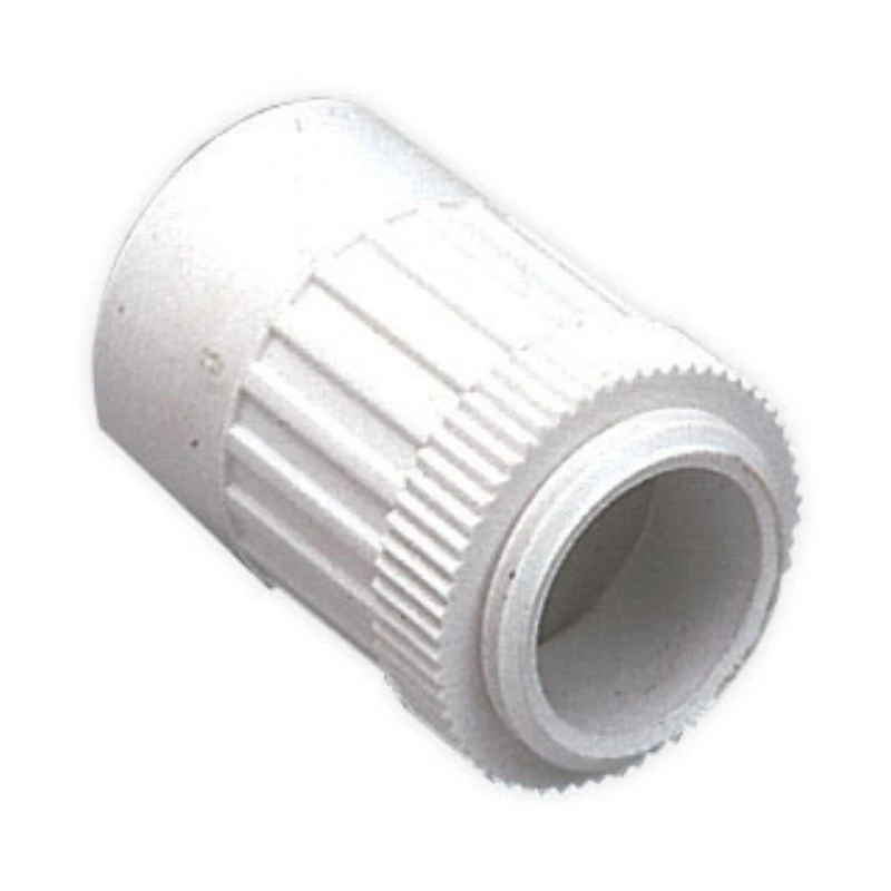 MK Electric Adaptor Male Thread Lockring 20mm White PVC-U - Image 2