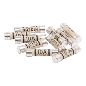 Newlec Plug Top Fuse Cylindrical 10A 250V AC 6kA Ceramic