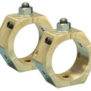 Wiska Earthing Nuts Grub Screws&Washers M50 Brass Pack=2