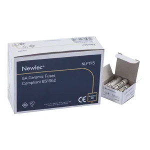 Newlec Plug Top Fuse Cylindrical 5A 250V AC 6kA Ceramic