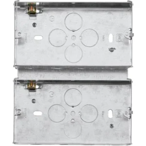 MK Electric Plate Combi 2 Gang 47mm