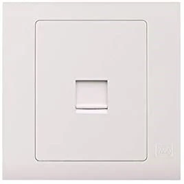 MK Electric Socket 1 Gang RJ45 Cat 6 Data White