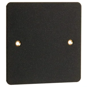 MK Electric Blanking Plate 1 Gang 86X86mm Lustrous Black