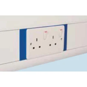 Marco Plate Back 2 Gang Blue