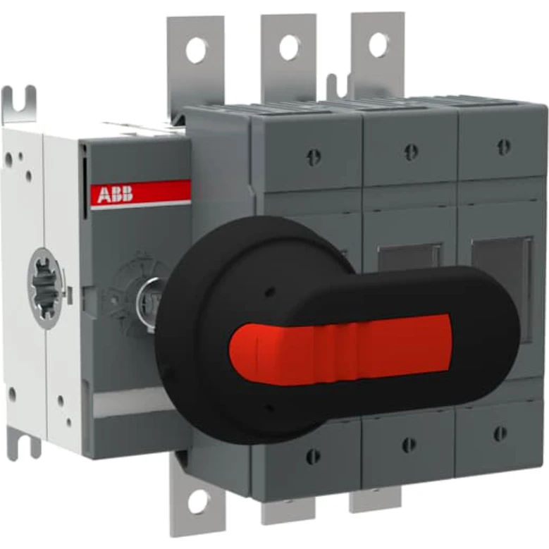 ABB 3-Pole Front Operated Left Side A2-A4 British Standard Handle And Shaft Included Switch Fuse - Image 4
