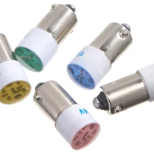 Europa 24V Red 2 Chip LED BA9 Bayonet (10 x 23mm)