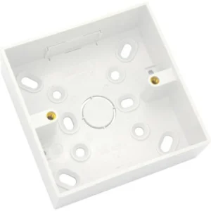 Newlec Distribution And Outlet Box Surface Type Single Gang Height 32 Mm White