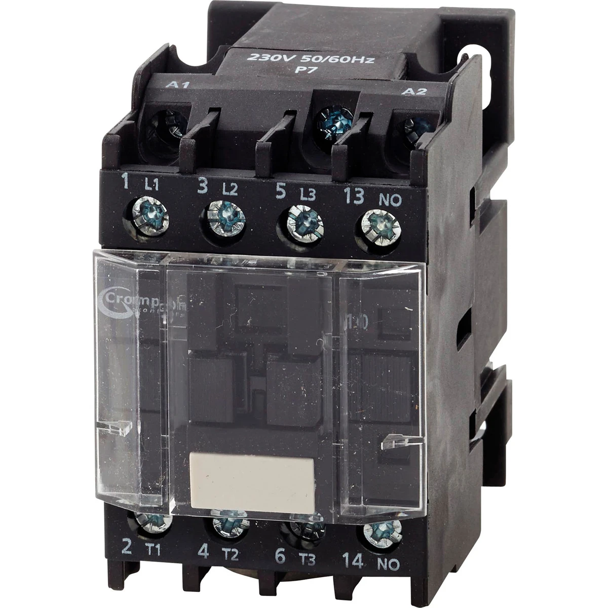 Newlec Contactor 3 Pole 1 Normally Open AC3 Rating 9A 24V AC Black