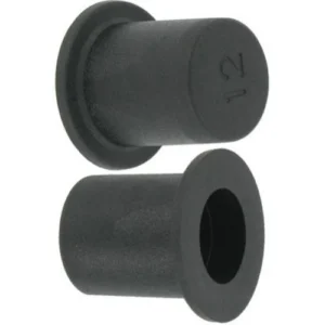 Metpro M12 Threaded Rod Top Hat Cover Cap Black