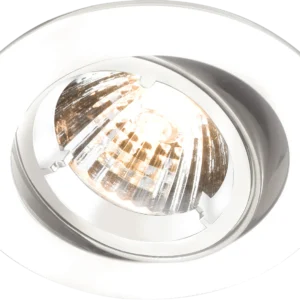 Knightsbridge MLA IP20 230V GU10 White Recessed Tilt Twist and Lock Downlight