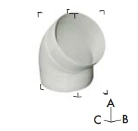 Vent-Axia Bend 45Deg Insulated