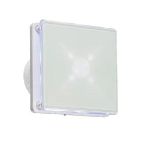 Knightsbridge MLA 100MM/4" LED Backlit Extractor Fan with Overrun Timer - White