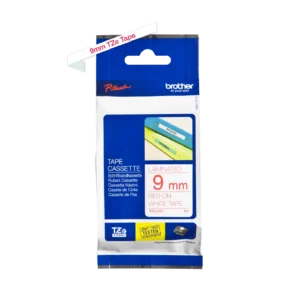 Brother Tape Labelling Tze Laminated 9mmx8M Red On White