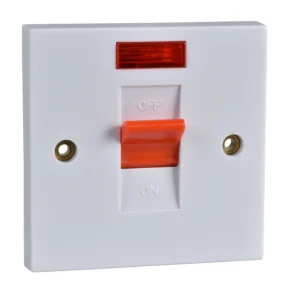 Schneider Electric 1-Gang 2-Pole High Current Switch with Neon 50A White