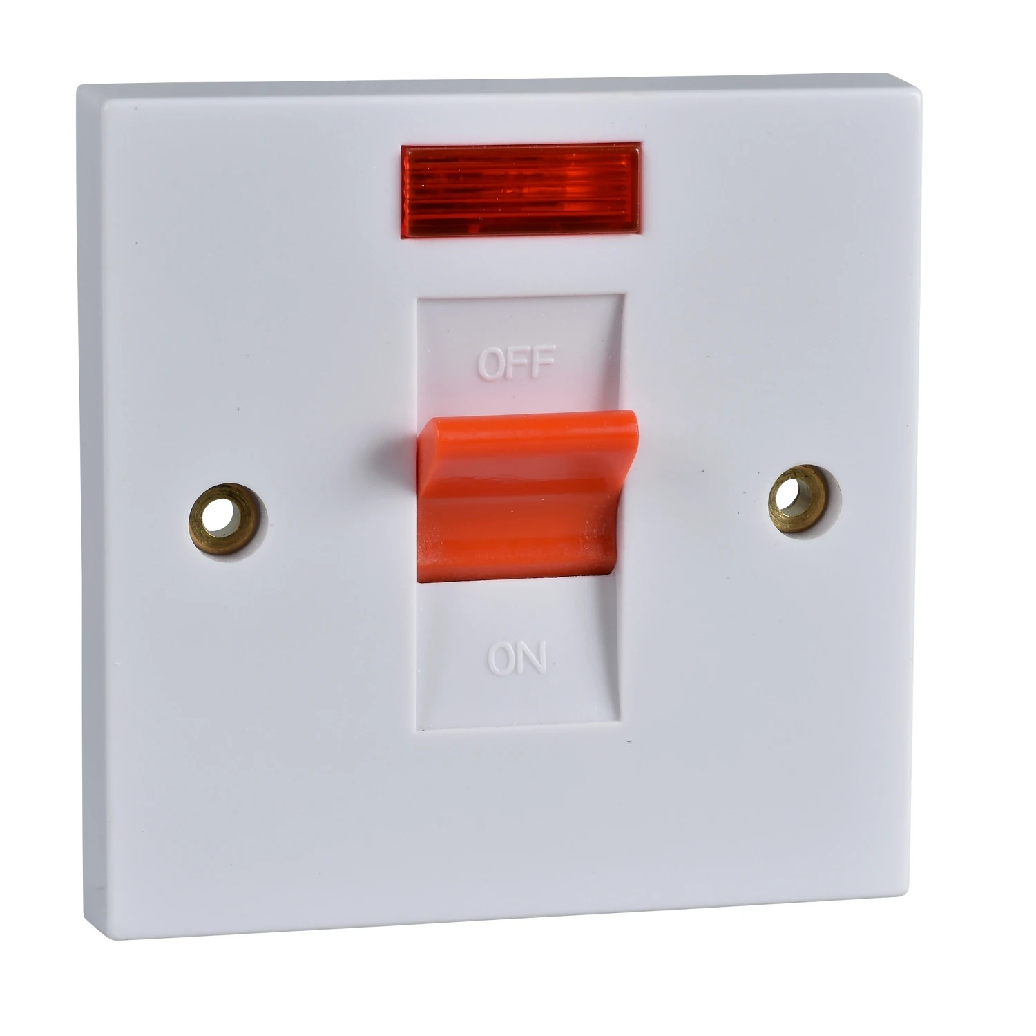 Schneider Electric 1-Gang 2-Pole High Current Switch with Neon 50A White - Image 2