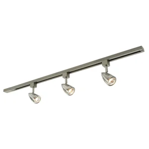Saxby Spotlight Bullett Kit Inc 3Xgu10 1M Track 3X50W 240V Sat Chrome