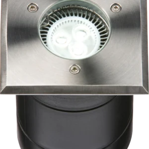 Knightsbridge MLA 230V IP67 Square Stainless Steel Walkover / Driveover Light