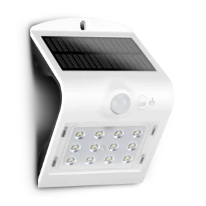 Luceco Wall Light Exterior LED 4000K Solar Guardian 3.2W 400Lm White Pi