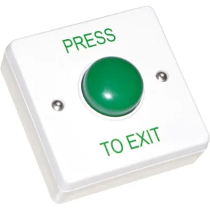 Newlec Button Dome Push To Make Exit 1 Gang Flush/Surface