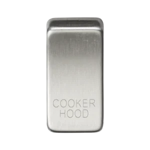 Knightsbridge MLA Switch cover "marked COOKER HOOD" - brushed chrome