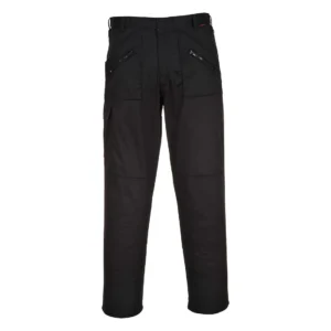 Portwest Black 44 Waist Short Fit Action Trousers