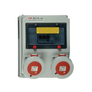 CEENorm Surface Mounting Multi Socket Outlet Protected 32A 400V 5P IP67 A Type