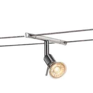SLV SYROS cable luminaire for TENSEO low-voltage cable system QR-C51 chrome