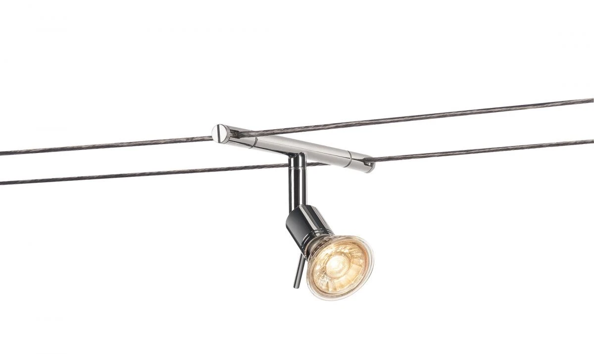 SLV SYROS cable luminaire for TENSEO low-voltage cable system QR-C51 chrome