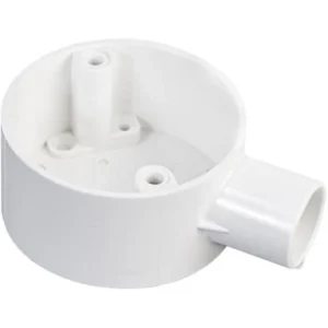 Newlec 25mm PVC Conduit Terminal/Stop End Box 1 Way White