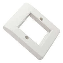Mayflex Excel Office Single Gang Faceplate Complete with 2 Half Blanks - Office White Part