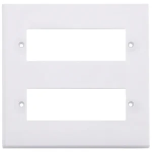 Click Scolmore Scolmore Click Polar 12 Gang Minigrid Plate White