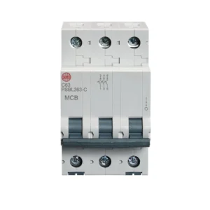 Wylex 63A Three pole MCB C curve 10kA