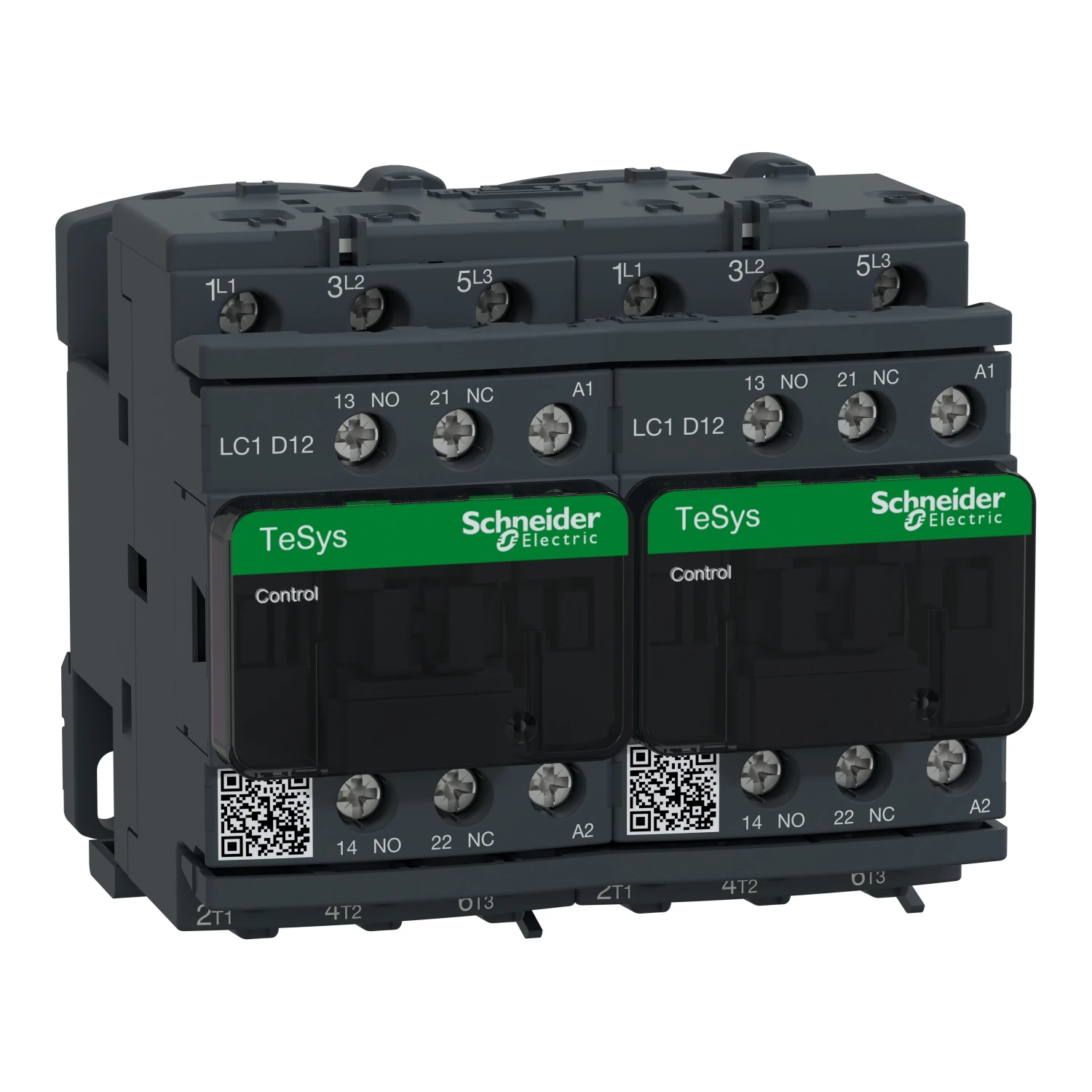 Schneider Electric TeSys D 12A Reversing Contactor 3NO 110V AC Coil with Protective Cover