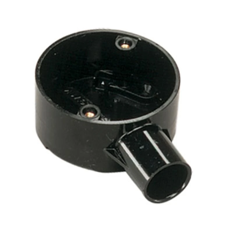 MK Electric Circular Box Terminal 1 Way 20mm Black PVC-U - Image 2