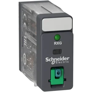 Schneider Electric Interface plug-in relay, Zelio RXG, 2C/O standard -24VDC-5A, with LTB