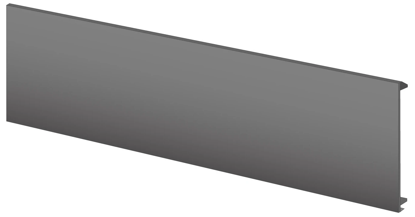 MK Electric Cover Straight For 3C Main Carrier 3m Charcoal PVC