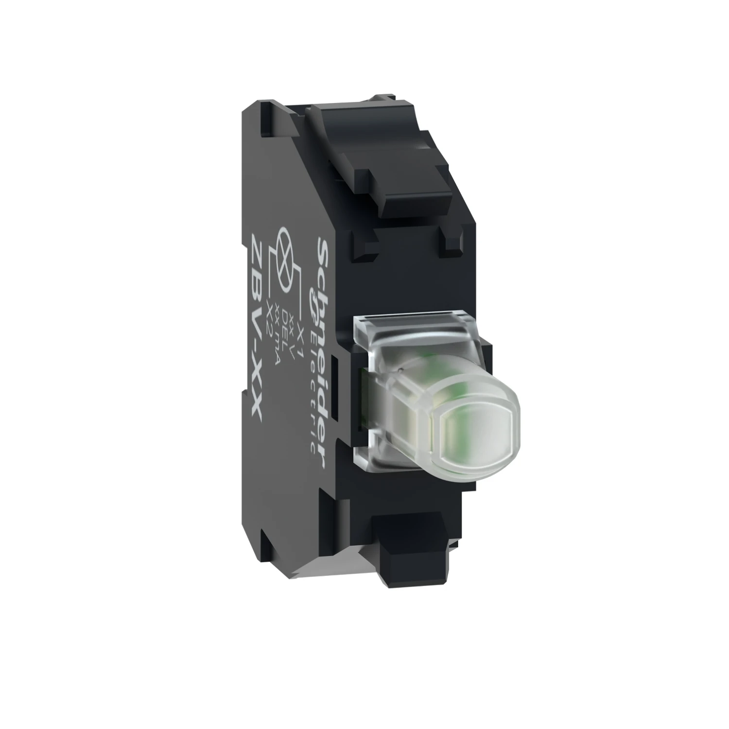 Schneider Electric White Light Block for Head 22 Integral LED 24-120V Screw Clamp Terminals - Image 2