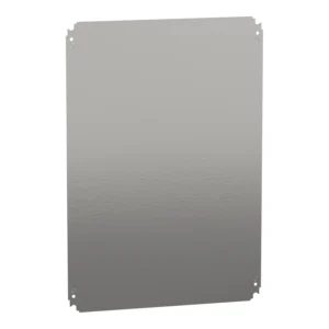 Schneider Electric Spacial CRN Plain Mounting Plate H700xW500mm Galvanised Sheet Steel