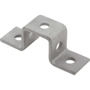 Newlec Channel Support U Type Fixing Bracket Hot Dipped Galvanised for 41 x 41mm Channel