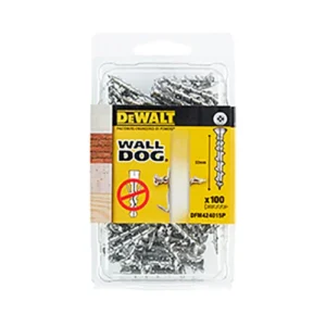 Dewalt Walldog - 32mm Csk - Chrome (Pk 100)