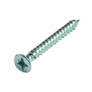 Newlec No10 x 1.5 Inch Countersunk Pozi Drive Twin Thread Bright Zinc Plated Woodscrew